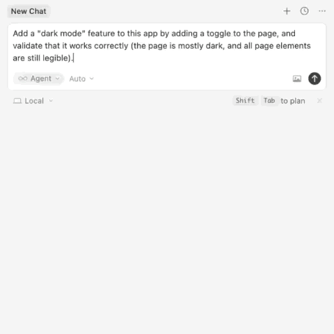 Creating a dark mode feature with Donobu MCP