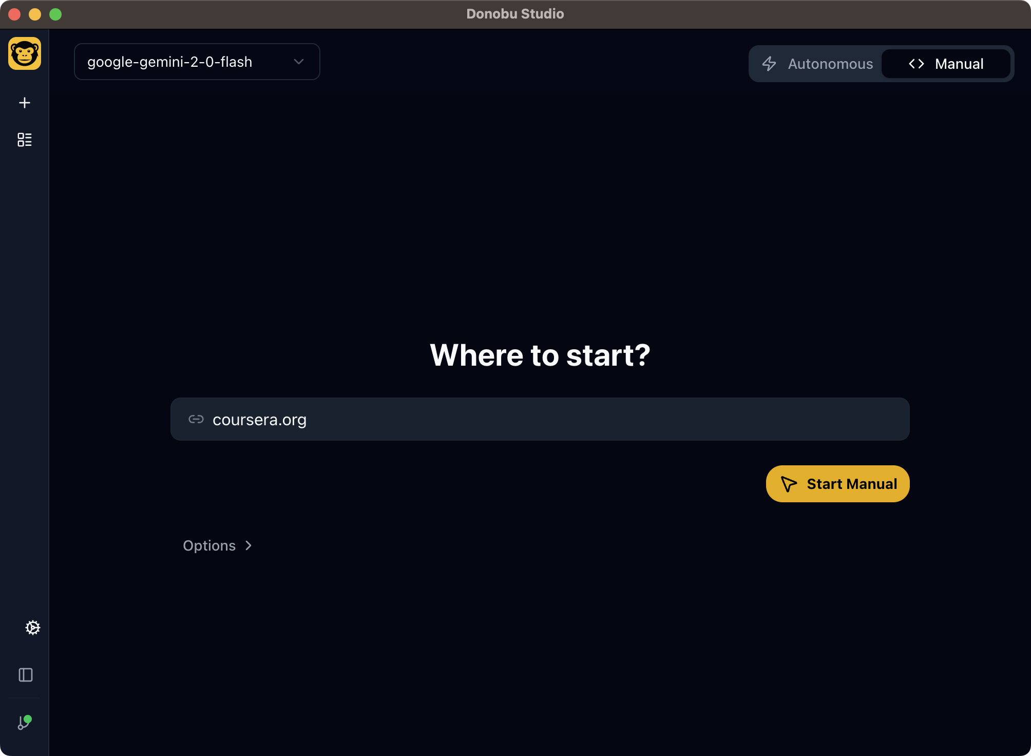 screenshot of manual flow